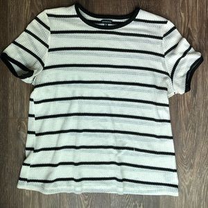 Who What Wear Striped Knit Top